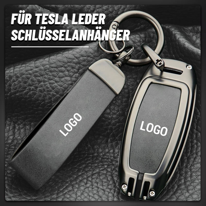 Für Tesla Leder-Schlüsselanhänger