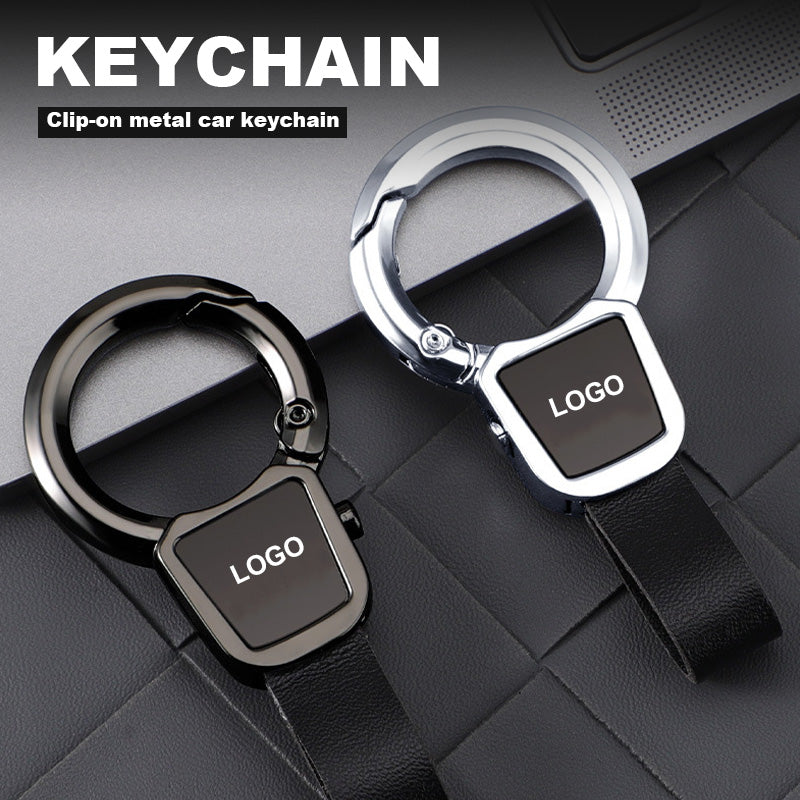 Clip-On Metal Car Keychain