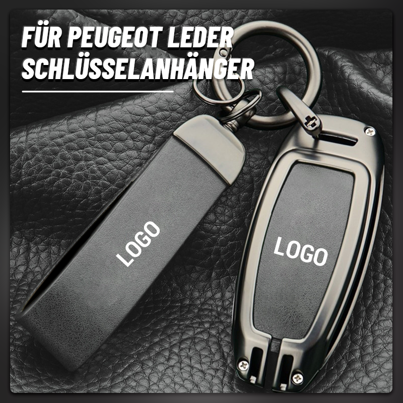 Für Peugeot Leder-Schlüsselanhänger