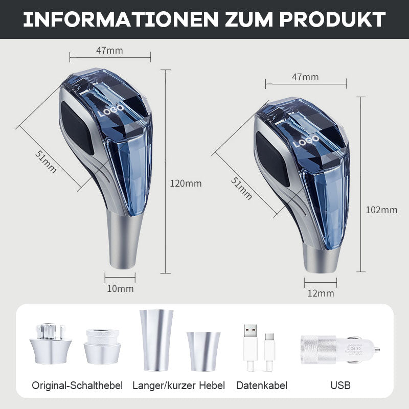 🔥49% Rabatt am letzten Tag🌟 Kristall Auto Schalthebelknauf